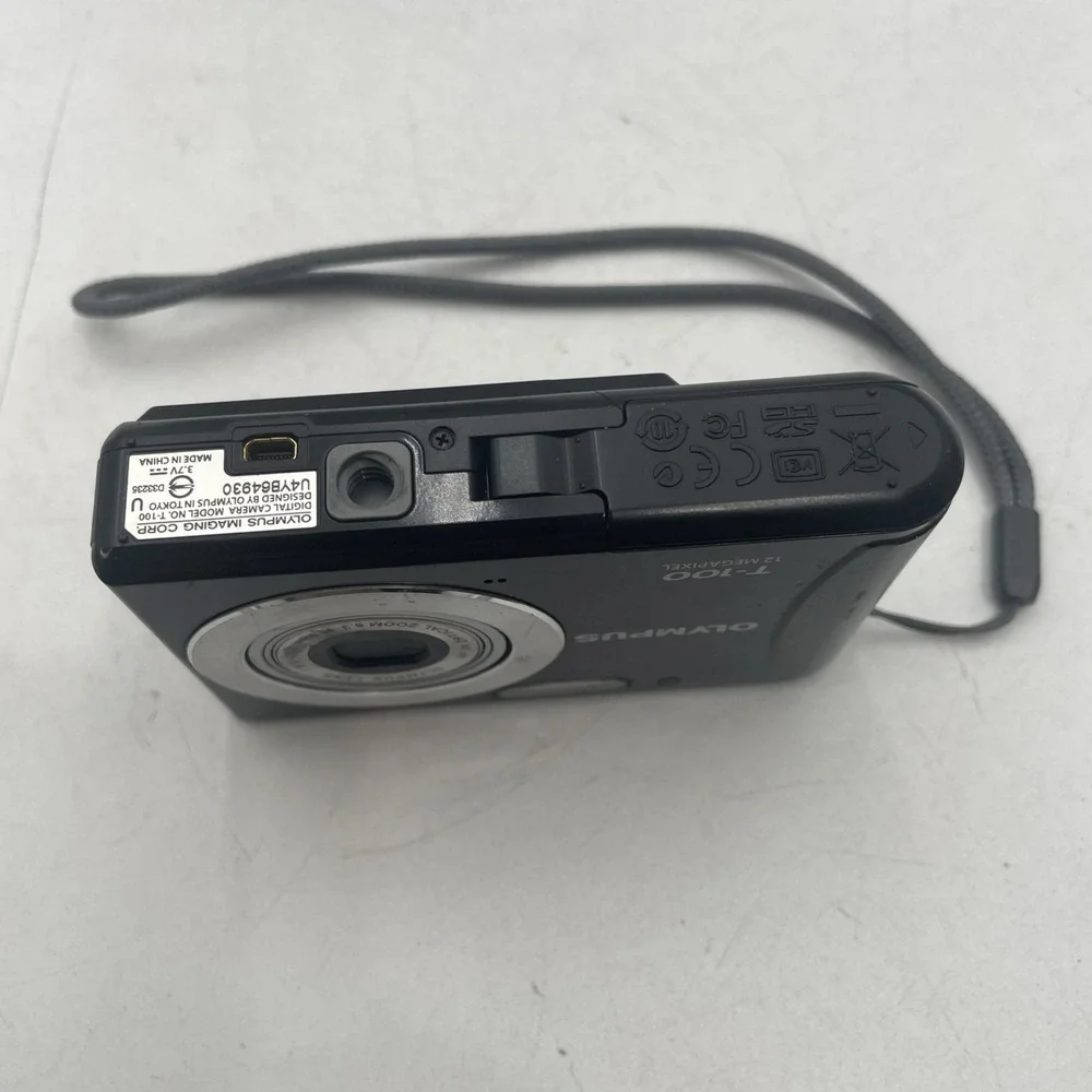 Olympus T-100 12.0MP Digital Camera 3X Zoom+New Battery-TESTED